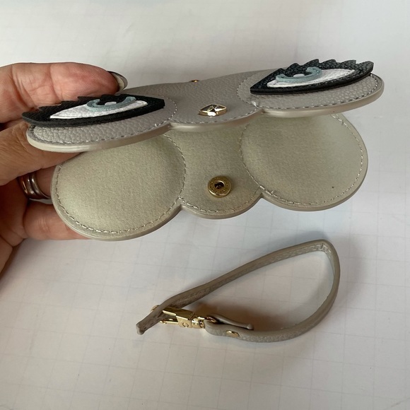 Leather Eyeglasses Case Bag Keychain Charm Decoration Pendant Gift Acces… - Picture 8 of 11